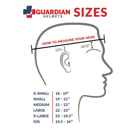 Guardian Helmet Sizing Chart